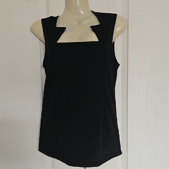 Elegant Black Sleeveless Top - Picture 1 of 16